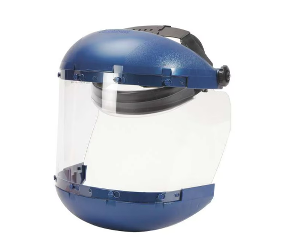 Ratchet Faceshield Assembly, Uncoated, Clear Visor, Includes Chin Guard and Ratchet Headgear