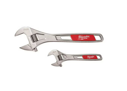 2 Pc. 6" & 10" Adjustable Wrench Set