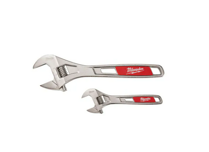 2 Pc. 6" & 10" Adjustable Wrench Set