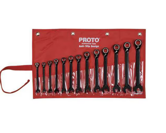 Ratcheting Wrench Set, Combination, Stubby