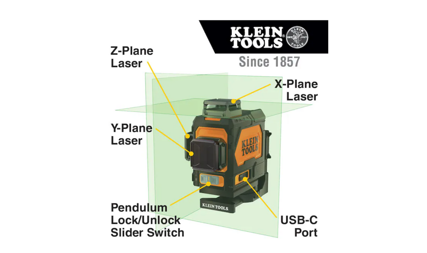 Rechargeable Self-Leveling Green Planar Laser Level