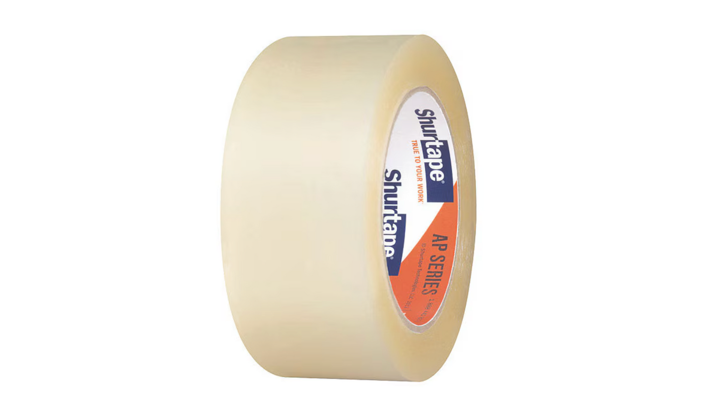 Packaging Tape, 48mm W, 100m L, 2 mil Thick, Clear, Standard Duty, 6 Pack